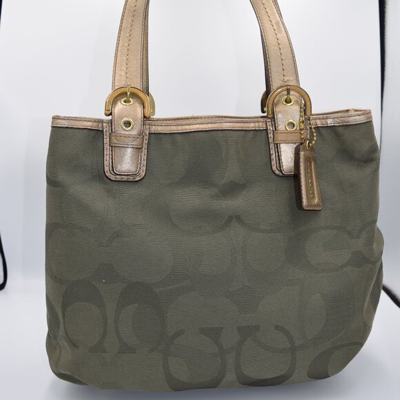 COACH 2011 Soho OP Art Canvas and Leather Tote - Picture 1 of 16